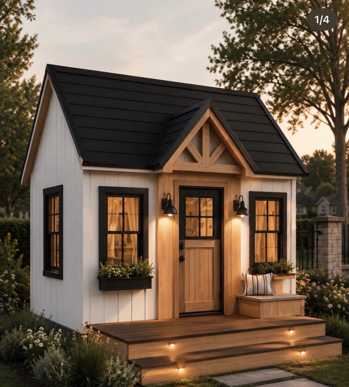 Casita Olivia de exterior para niños - Carpintar