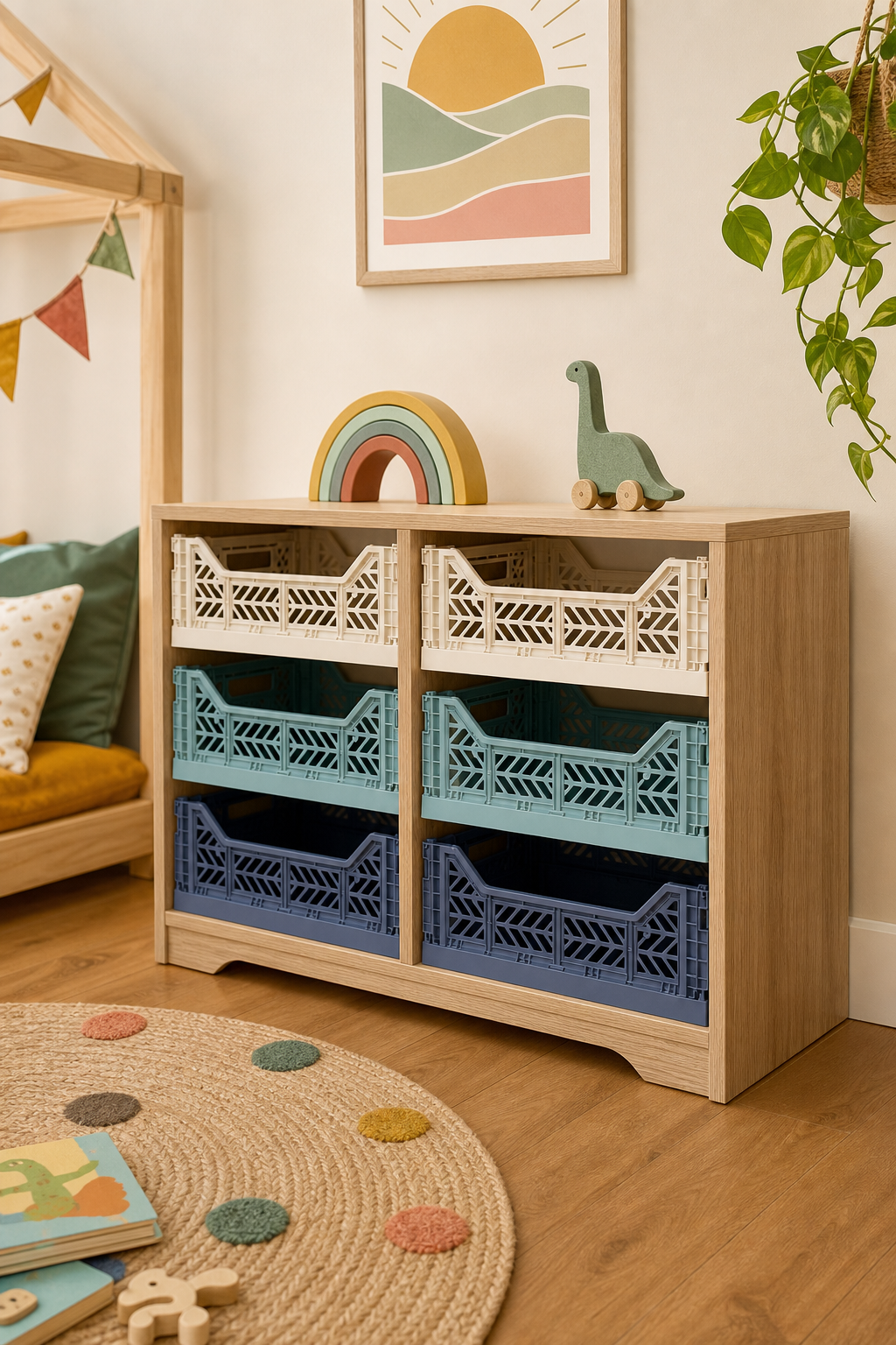 Rack Seis Cubos en Carpintar