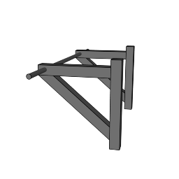 Barra lateral de dominadas tomada del modelo real de SketchUp