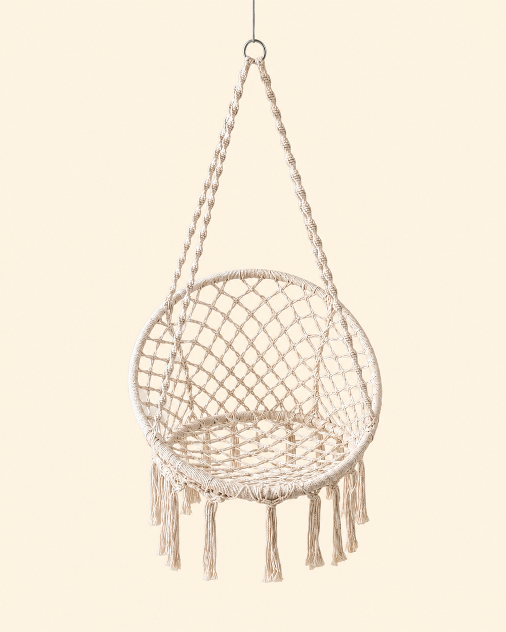 Hamaca nido de macramé